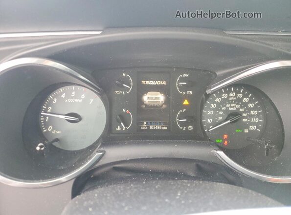 5TDBY5G13JS158117 2018 TOYOTA SEQUOIA Gray Vista del cuadro de instrumentos