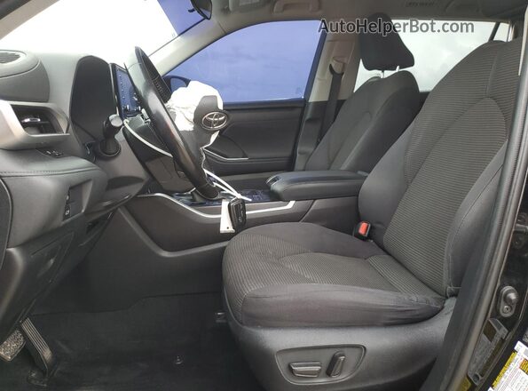 5TDBZRBH9MS555828 2021 TOYOTA HIGHLANDER Black წინა სალონის ხედი