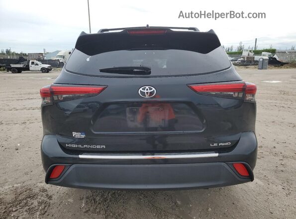 5TDBZRBH9MS555828 2021 TOYOTA HIGHLANDER Black უკანა ხედი