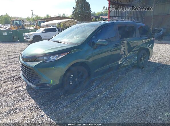 5TDCSKFC1SS191061 2025 TOYOTA SIENNA Green Առջևի ձախ երեք քառորդ տեսարան
