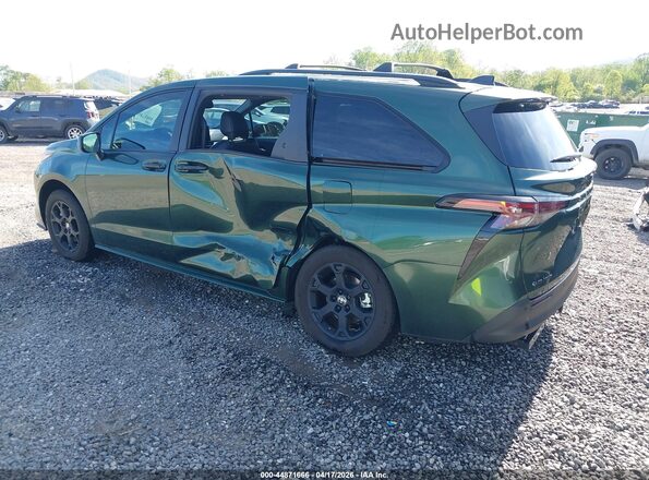 5TDCSKFC1SS191061 2025 TOYOTA SIENNA Green Հետևի ձախ