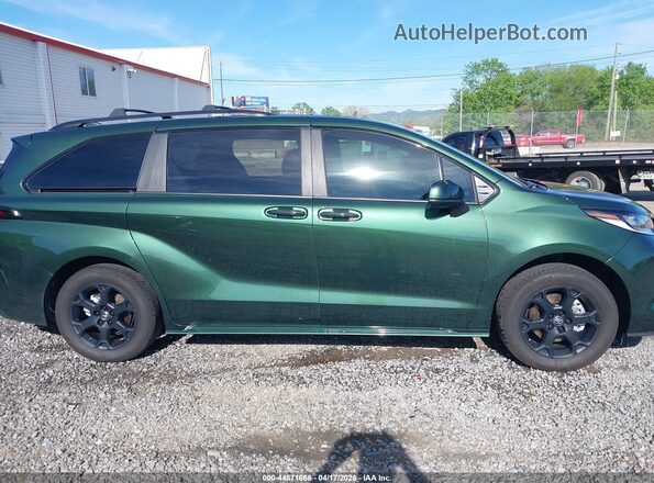 5TDCSKFC1SS191061 2025 TOYOTA SIENNA Green Սալոնի 360 աստիճան տեսք
