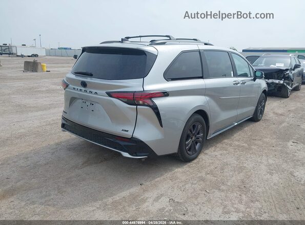 5TDCSKFC9SS165081 2025 TOYOTA SIENNA Silver უკანა მარჯვენა
