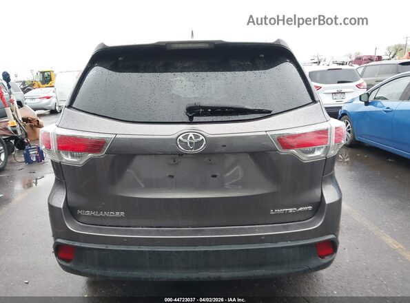 5TDDKRFH1GS331464 2016 TOYOTA LIMITED Gray 