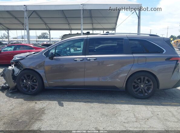 5TDDRKEC6MS014039 2021 TOYOTA SIENNA Gray 