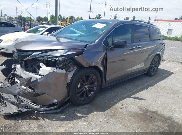 5TDDRKEC6MS014039 2021 TOYOTA SIENNA Gray 