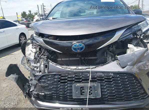5TDDRKEC6MS014039 2021 TOYOTA SIENNA Gray 