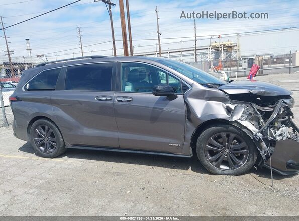 5TDDRKEC6MS014039 2021 TOYOTA SIENNA Gray 