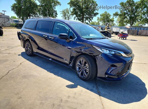 5TDDRKEC6MS067775 2021 TOYOTA SIENNA Blue Առջևի աջ