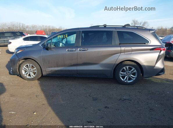 5TDDSKFC3MS026281 2021 TOYOTA SIENNA Gray სალონის 360-გრადუსიანი ხედი
