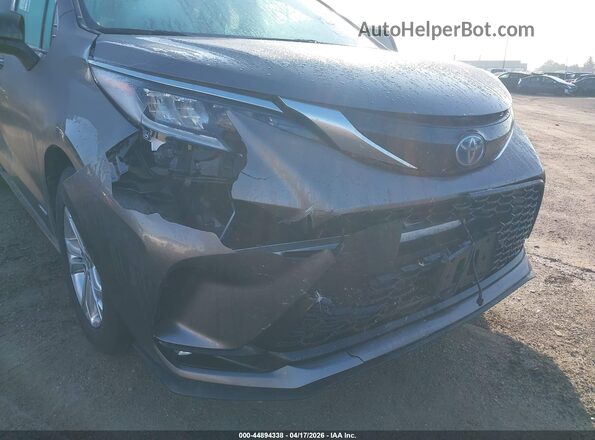 5TDDSKFC3MS026281 2021 TOYOTA SIENNA Gray წინა ხედი
