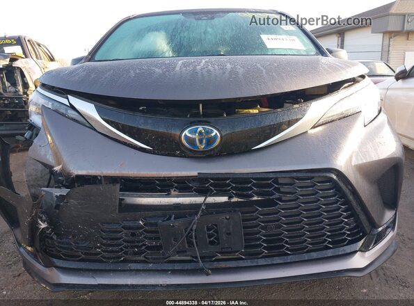 5TDDSKFC3MS026281 2021 TOYOTA SIENNA Gray ხელსაწყოთა პანელის ხედი