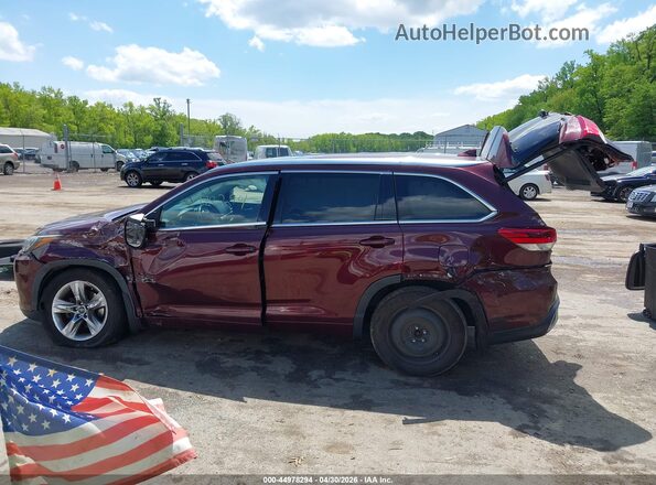 5TDDZRFH4JS838264 2018 TOYOTA LIMITED Red 