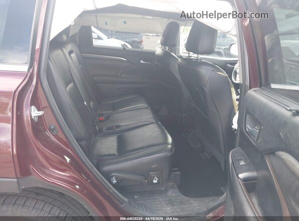 5TDDZRFH6JS869581 2018 TOYOTA LIMITED Maroon VIN կոդի պիտակի տեսք