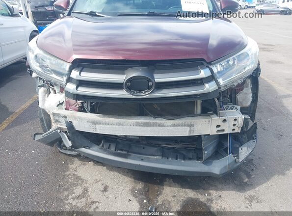 5TDDZRFH6JS869581 2018 TOYOTA LIMITED Maroon Դիմացի տեսք