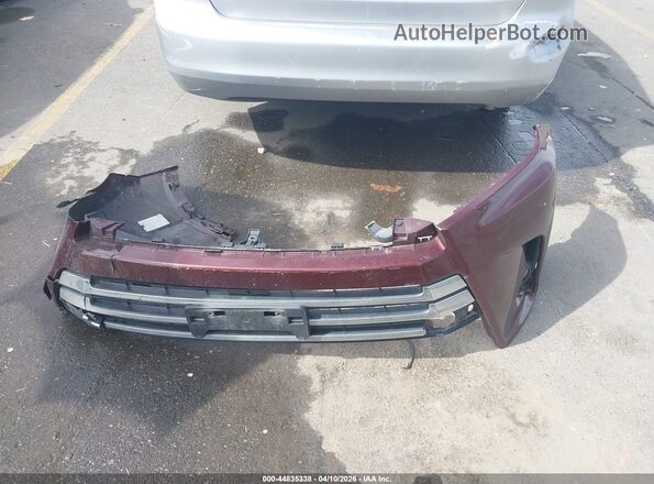 5TDDZRFH6JS869581 2018 TOYOTA LIMITED Maroon Սարքավորումների վահանակի տեսք
