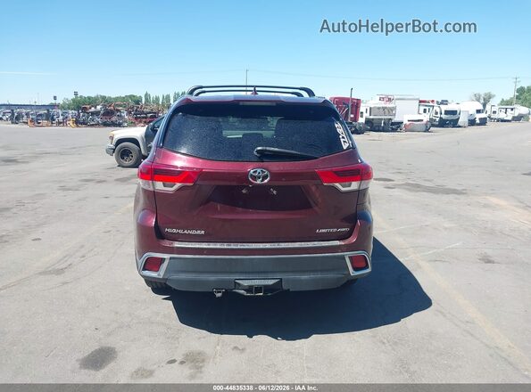 5TDDZRFH6JS869581 2018 TOYOTA LIMITED Maroon 
