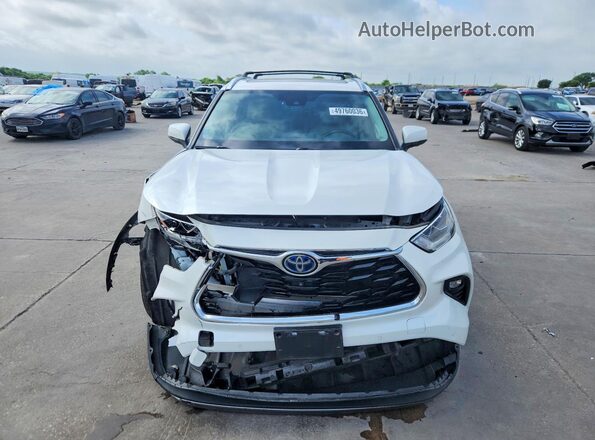 5TDFARAH7MS010351 2021 TOYOTA HIGHLANDER HYBRID White წინა ხედი