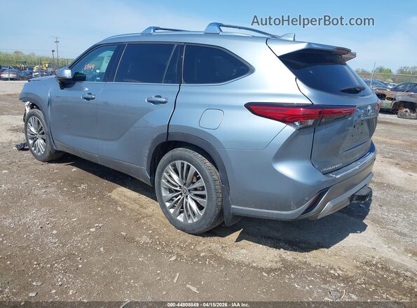 5TDFZRBH0MS068857 2021 TOYOTA HIGHLANDER Light Blue Задняя левая четверть