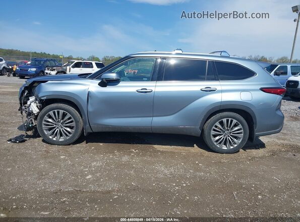 5TDFZRBH0MS068857 2021 TOYOTA HIGHLANDER Light Blue Панорамный вид салона 360°