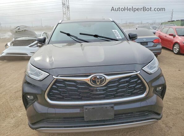 5TDFZRBH0MS145694 2021 TOYOTA HIGHLANDER Black Դիմացի տեսք