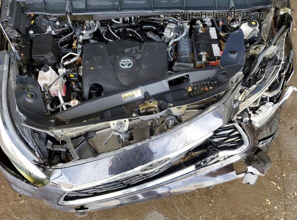 5TDFZRBH3MS108378 2021 TOYOTA HIGHLANDER Black Vista del compartimento del motor