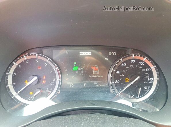 5TDFZRBH4MS149179 2021 TOYOTA HIGHLANDER Black Vista del cuadro de instrumentos
