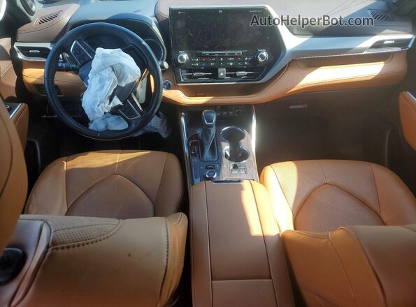 5TDFZRBH4MS149179 2021 TOYOTA HIGHLANDER Black Vista del salpicadero