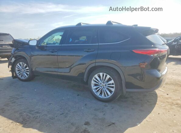 5TDFZRBH4MS149179 2021 TOYOTA HIGHLANDER Black Trasero izquierdo