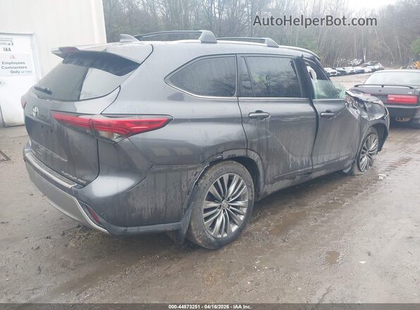 5TDFZRBH7LS019413 2020 TOYOTA HIGHLANDER Gray Trasero derecho