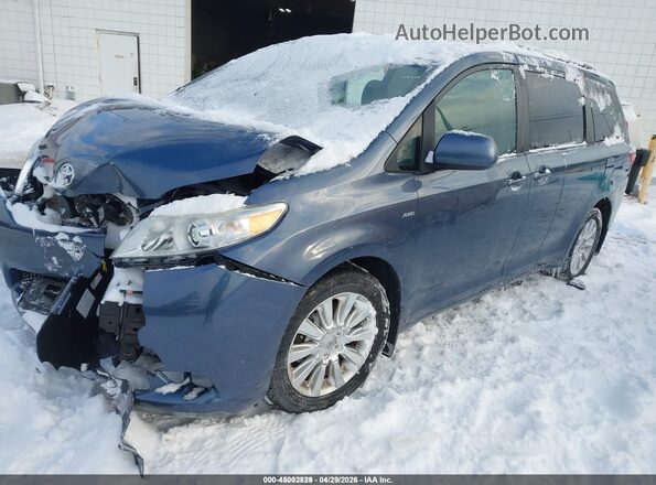 5TDJK3DCXGS134977 2016 TOYOTA LE Blue Передня ліва чверть
