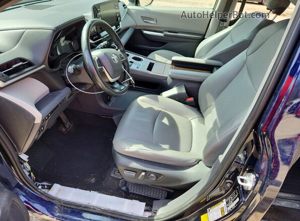5TDJRKEC6NS076500 2022 TOYOTA LE Синий Вид салона спереди