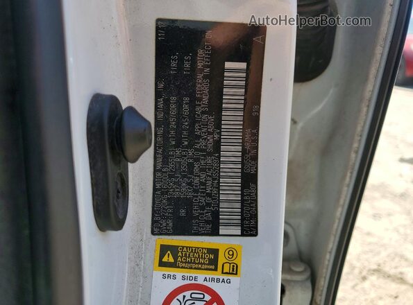 5TDJZRFH4JS528974 2018 TOYOTA LE White VIN կոդի պիտակի տեսք