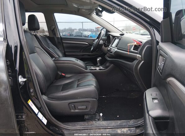 5TDJZRFH9HS451206 2017 TOYOTA HIGHLANDER Black Widok wnętrza z przodu