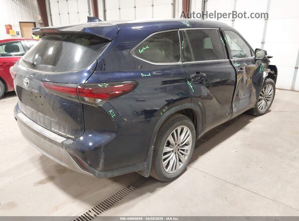 5TDKDRBH4SS578266 2025 TOYOTA HIGHLANDER Blue უკანა მარჯვენა
