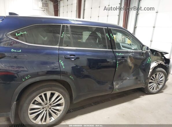 5TDKDRBH4SS578266 2025 TOYOTA HIGHLANDER Blue სალონის 360-გრადუსიანი ხედი