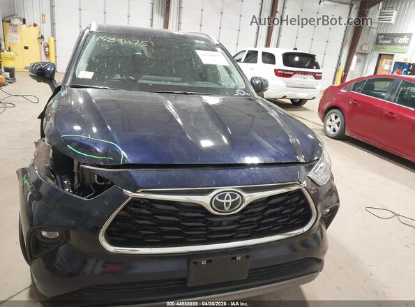 5TDKDRBH4SS578266 2025 TOYOTA HIGHLANDER Blue უკანა სალონის ხედი