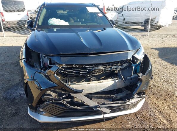 5TDKDRBH9PS025457 2023 TOYOTA HIGHLANDER Black Widok z przodu