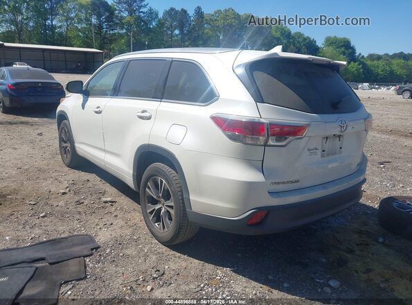5TDKKRFH2GS175457 2016 TOYOTA LE Белый Задняя левая четверть