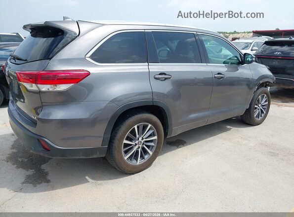 5TDKZRFH6JS541004 2018 TOYOTA LE Gray Задня права чверть