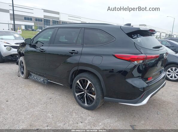 5TDLZRAHXNS141013 2022 TOYOTA HIGHLANDER Black Trasero izquierdo