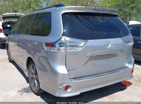 5TDXK3DC9GS749935 2016 TOYOTA SIENNA Silver Trasero izquierdo