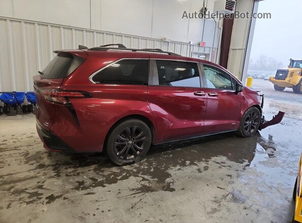 5TDXRKEC3MS056858 2021 TOYOTA SIENNA Burgundy Հետևի աջ