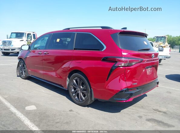 5TDXRKEC5MS016670 2021 TOYOTA SIENNA Red უკანა მარცხენა