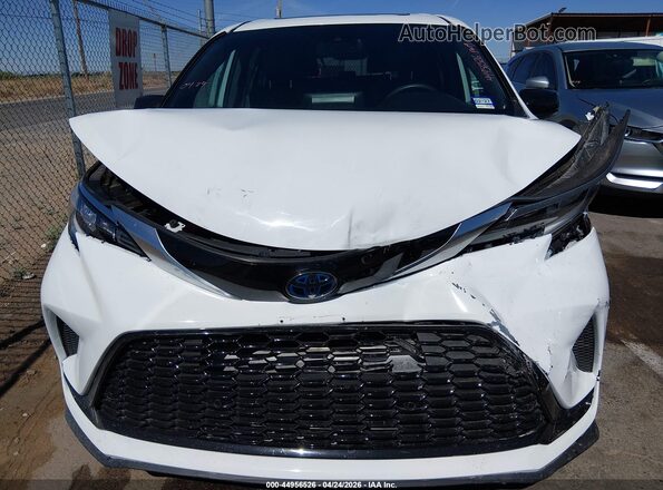 5TDXSKFC8MS002829 2021 TOYOTA SIENNA White Vista del cuadro de instrumentos