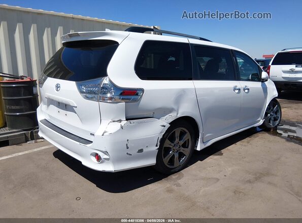 5TDXZ3DCXJS942341 2018 TOYOTA SIENNA White Հետևի աջ