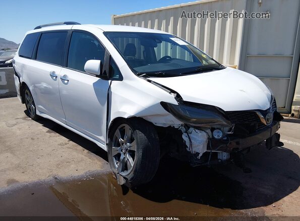5TDXZ3DCXJS942341 2018 TOYOTA SIENNA White Դիմացի տեսք