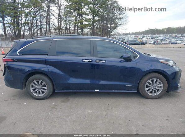 5TDYRKEC8MS059470 2021 TOYOTA LE Синий Вид задней части салона