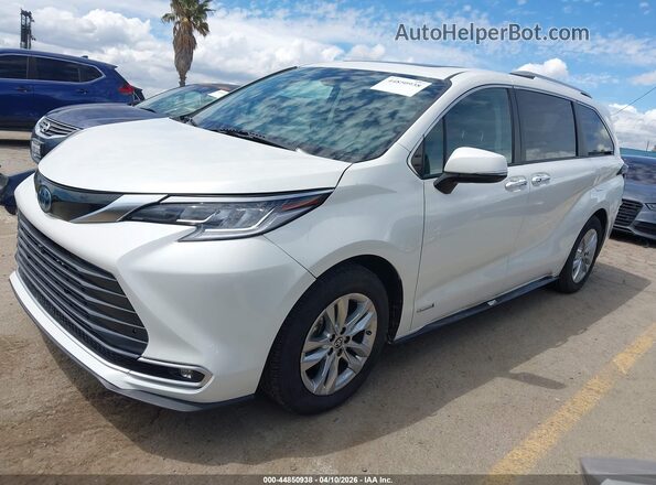 5TDZRKEC7MS009776 2021 TOYOTA LIMITED White Առջևի ձախ երեք քառորդ տեսարան