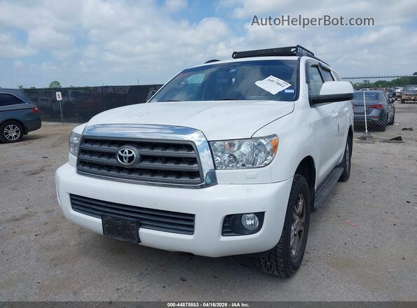5TDZY5G16GS063199 2016 TOYOTA SEQUOIA White წინა მარცხენა ხედი სამი მეოთხედიდან